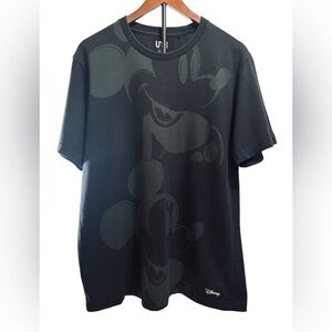 Uniqlo Black Mickey Mouse Short Sleeve Tee